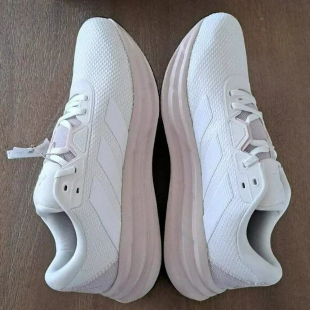 Adidas Galaxy 7 Running Shoe - Color: White/Putty Mauve - Size: Women 10 Wide - Picture 6 of 11